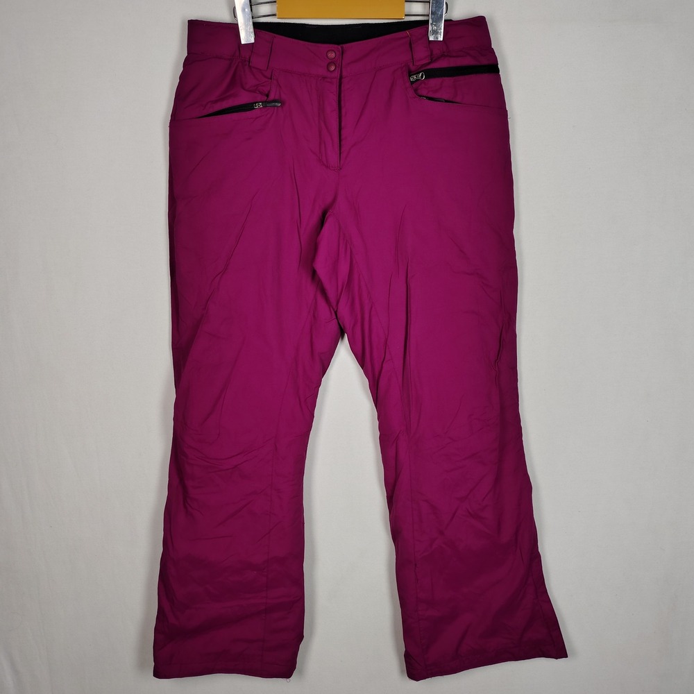 Columbia Womens Omni-Shield Insulated Snow Pants Magenta Purple XL8486 Size M
